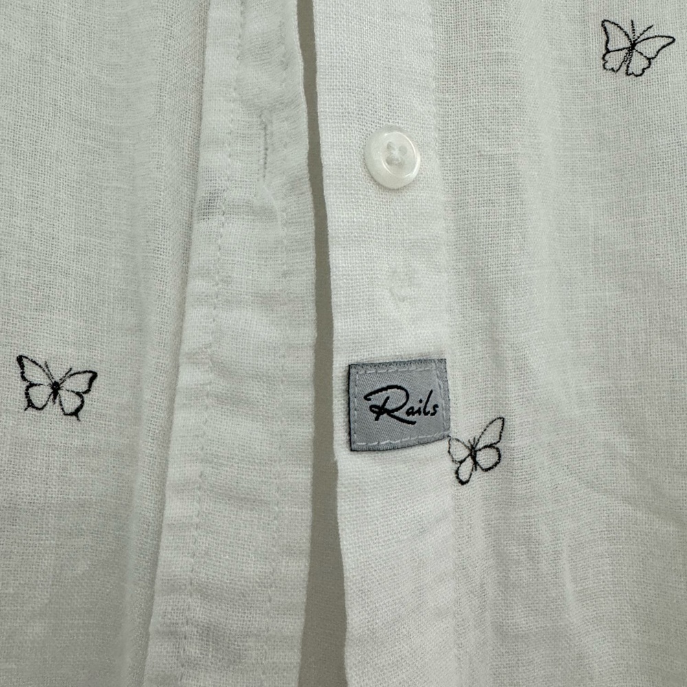 Rails Charli Butterfly-Print Blouse - image 8